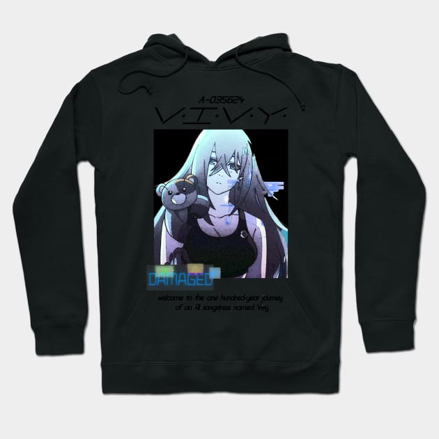 Vivy: Fluorite Eyes Song ''DAMAGED'' V2 Anime Manga Hoodie by riventis66